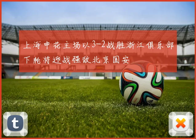 上海申花主场以3-2战胜浙江俱乐部下轮将迎战强敌北京国安